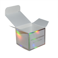 Boîte en papier couché plat 18pt C1S avec revêtement aqueux et gaufrage, optimisée pour les commandes en gros de marques de beauté e-commerce