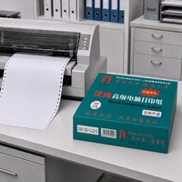 Kertas Komputer HANMEI 241mm 80 Kolom 2 Lapis 1/2 Split Continuous Tear-Off Tractor Feed Forms untuk Printer Dot Matrix V2