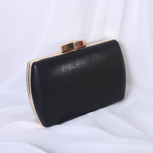 Sac à main pour femme, nouveau, brillant, élégant, pour soirée, banquet, forme trapèze, doublure en satin, paillettes, boucle de fermeture - Product Image 3