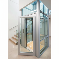 Ascensore Moderno per Casa 2-4 Piani, Porta Automatica, per Interni ed Esterni, Ascensore Residenziale per Villa, Piccolo Elevatore Passeggeri ad Alta Sicurezza