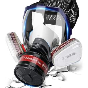 <span class=keywords><strong>Masque</strong></span> respiratoire intégral en silicone avec cartouche auto-amorçante, système de protection contre la poussière et le formaldéhyde - Product Image 5
