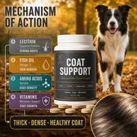 Complément alimentaire pour la croissance des poils des chiens à perte de poils, lécithine, huile de poisson, comprimés à dose précise, 100 unités, soutien à la santé du pelage, OEM