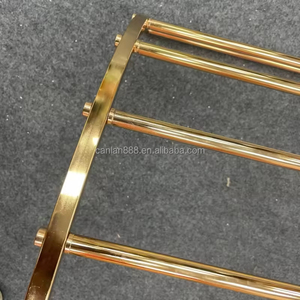 New Wedding Đạo Cụ Sắt Dòng Hình Bán Nguyệt Màn Hình Mạ Vàng Trở Lại Giọt Sắt Nền Sân Khấu Vàng Vòm Đứng Cho Đám Cưới - Product Image 5