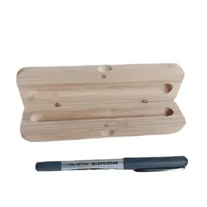 Креативная бамбуковая упаковка для карандашей, Подарочная коробка, деревянная коробка, тонкая крышка для ручки