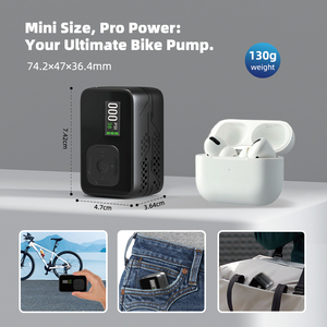 NEWO BL06 pompa ban sepeda elektrik Mini portabel pompa sepeda tekanan tinggi dengan Aksesori bersepeda tipe katup Schrader - Product Image 2