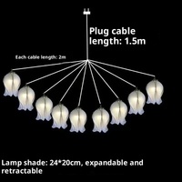 Lustres décoratifs lumineux LED en plastique pour salle de mariage, luxueux et créatifs, étanches, vente en gros, Yulan