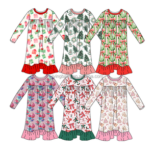 Yiying <span class=keywords><strong>Camicia</strong></span> <span class=keywords><strong>da</strong></span> <span class=keywords><strong>Notte</strong></span> Personalizzata per Bambine in Morbido Bambù di Alta Qualità, Comoda e Vaporosa, per Autunno e Inverno - Product Image 1