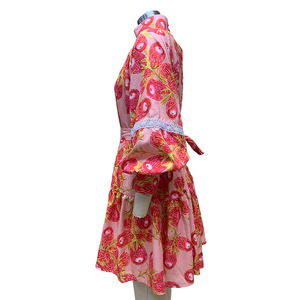 Nouvelle robe chemise à imprimé ample à col haut et taille cintrée pour femmes, tendance estivale - Product Image 6