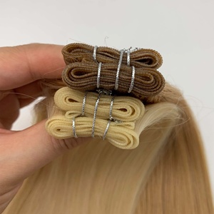 La mejor fábrica, venta al por mayor, cabello humano europeo Virgen sin procesar, extensión de trama Invisible Genius, en stock, envío nocturno - Product Image 5
