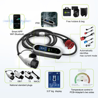 Chargeur mobile pour véhicules électriques 32A 7,4kW Zencar Epro avec adaptateurs EVSE GB/T, chargeurs de voitures électriques avec prise CEE bleue et prise Schuko 16A, sac offert