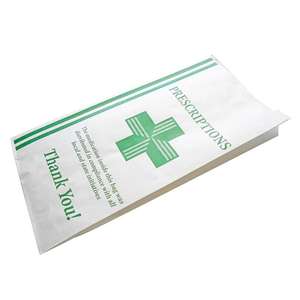 KM Sac <span class=keywords><strong>en</strong></span> papier kraft personnalisé Glossaire de médecine imprimé numérique et laminé pour usage <span class=keywords><strong>en</strong></span> <span class=keywords><strong>pharmacie</strong></span>-Préservatifs et masques chirurgicaux - Product Image 1