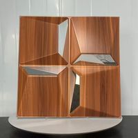 Panneau mural 3D en PVC 50cm*50cm, installation facile, imperméable et ignifuge, panneau mural 3D pour décoration murale intérieure, décoration de plafond