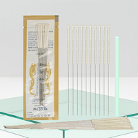 Aiguilles d'acupuncture stériles jetables à manche argenté pour usage corporel, certifiées CE Classe II
