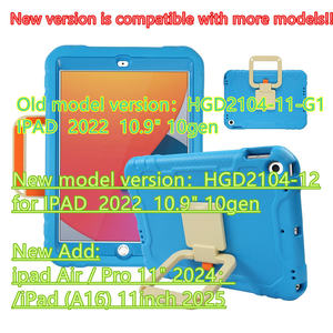 เคสแท็บเล็ต HGD Kid EVA สำหรับ iPad A16 รุ่น 11 นิ้ว ปี 2025 ป้องกันฝุ่น พร้อมหูหิ้วและขาตั้งพับได้ รุ่นที่ 10 - Product Image 2