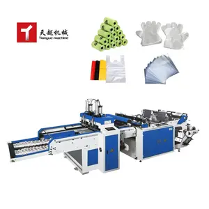 300 Pcs/Min Tianyue High Speed Fully Automatic T Shirt Mini Printing Shopping Biodegradable Plastic Bag Making Machine