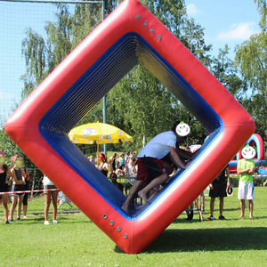 IFUN Jeu gonflable amusant d'<span class=keywords><strong>extérieur</strong></span> pour team building, en PVC, cube roulant et jeu de retournement, certifié EN14960, taille et couleur personnalisables - Product Image 1