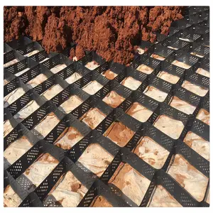 Jalan kerikil hdpe tanah paving grid geocell plastik 5cm 50mm gudang dasar sarang lebah untuk stabilisasi tanah jalan