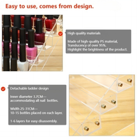 Nouveau style mur vernis à ongles présentoir armoire pour salon 3-6 couches 30-60 fabricants de choix de bouteilles en gros OEM