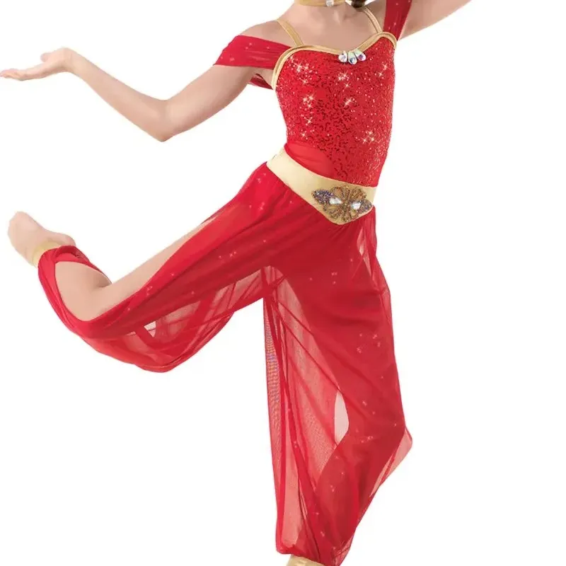 Costume de danse du ventre pour fille Performance Wear Vêtements de danse orientale pour enfants