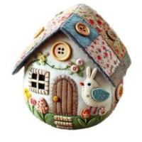 Kit DIY Maisonnette en Feutre Patchwork pour Bébés 0-3 Mois, Fabriqué en Chine, Modèle HY0304