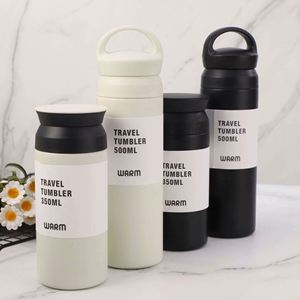 Stainless Steel Travel Tumbler 350ML Vacuum Insulated With Lid Minimalist Design For Outdoor Use - Product Image 2