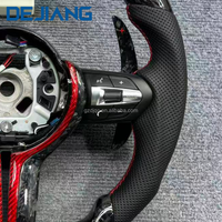 Volant en cuir et fibre de carbone pour BMW F01 F31 F32 F25 F26 F15 F30 F10 F11 F15 F20 F21 F22 F16 F02 avec LED Plug and Play