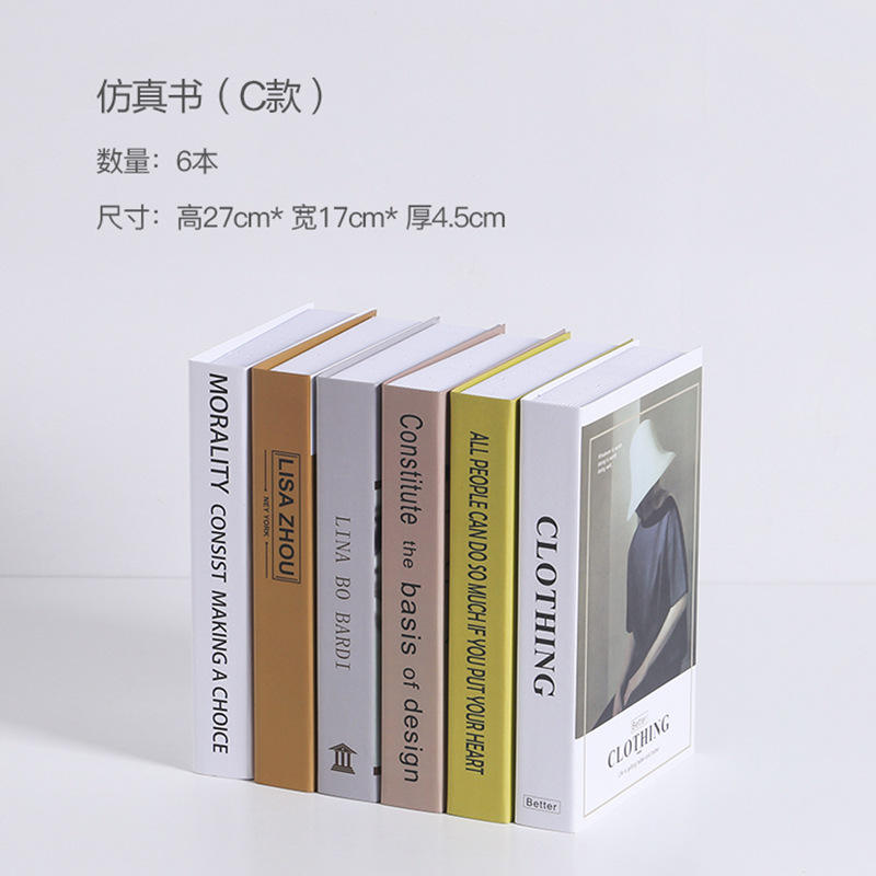 Ensemble de 6 livres artificiels de type C (distribution aléatoire).