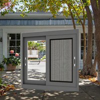 Cerradura para Ventana Corredera de Aleación de Aluminio, Malla de Acero Inoxidable, Diseño Moderno, Control de Insectos, Impermeable, para Exterior y Sótano