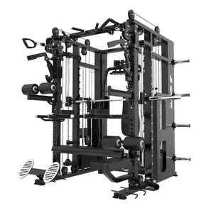 DN109 Multi-Function Sports Equipment Power Rack with Cable Crossover and Smith Machine Excellent for Exercise