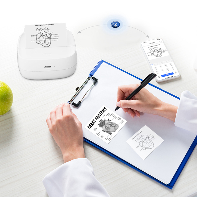 Wholesale Mobile Portable Mini Printer Photo B23 Receipt Printer Mini Sticker Label Inkless Thermal Printer