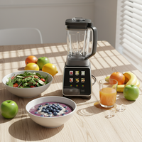 Mixeur professionnel haute vitesse avec puissance nominale de 1400 W, puissance de crête de 1800 W, lame en acier inoxydable, pour écraser la glace et préparer des smoothies