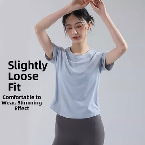 Ropa Deportiva de Secado Rápido para Mujer, Ropa de Fitness Transpirable, Ropa de Yoga de Manga Corta de Alta Gama - Product Image 5