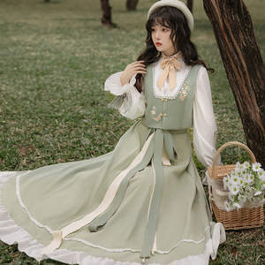 กระโปรงยาวสไตล์จีนสำหรับผู้หญิงชุดสูทสไตล์<span class=keywords><strong>ฮั่น</strong></span>ใหม่สำหรับผู้ใหญ่ - Product Image 4