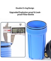 Unidad de Tratamiento de Agua Comercial Manual de Ósmosis Inversa de Plástico para Debajo del Fregadero con Autolimpieza, Filtro de Agua con Caudal de 300 GPD