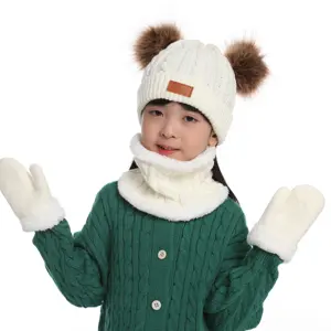 Güzel kış hotsale moda açık sevimli çocuk sıcak kar bebek eldivenler termal kayak kış çocuklar için eldiven erkek kız