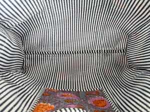 Bolsa de Mano Acolchada de Algodón con Estampado de Bloques, Duradera, Reutilizable, para Uso Diario, Viajes, Compras, Bolso de Hombro - Product Image 6