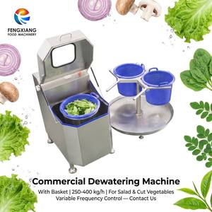 FZHS-15 Commercial Spinner Dryer Machine 250~400kg/h Stainless Steel Salad & Cut <b>Vegetables</b> Centrifugal Dryer With Baskets - Product Image 1