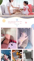 Petit canapé-lit pliable moderne en coton pour enfants, écologique, avec dossier, pour chambre à coucher/salon