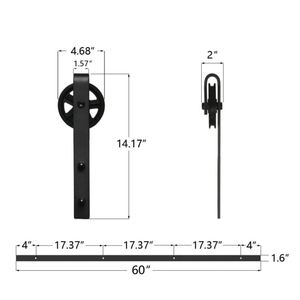 Herrajes Modernos y Duraderos WEKIS para Puertas Corredizas de Estilo Granero, Accesorios de Latón y Acero para Dormitorio, Cocina y Sala de Estar - Product Image 3