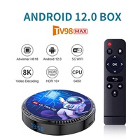 TV98 MAX Android 12 4K Smart TV Box Allwinner H618 Procesador de Cuatro Núcleos