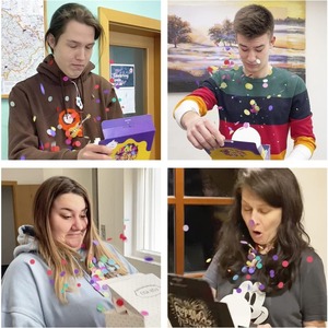 Merry <b>Christmas</b>! Explosive confetti gift <b>box</b>, fun popping surprises, unique prank gift packaging creativity, customizable - Product Image 2