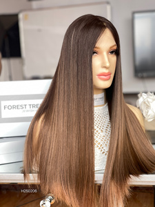 Perruque juive casher de qualité supérieure, 100% cheveux humains vierges européens, transparente HD, pour un look luxueux et ultra-léger - Product Image 2