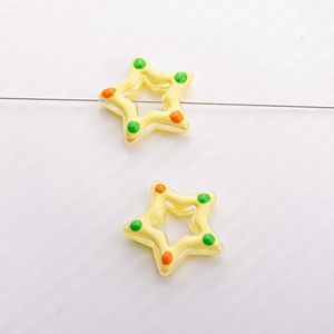 Nuevas Cuentas Acrílicas Sueltas con Forma de Estrella Hueca de Cinco Puntas, Pintadas a Mano, para Hacer Pulseras y Cadenas de Bisutería - Product Image 4