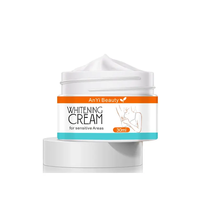 Crema sbiancante Anti macchie all'ingrosso zona Bikini ascellare parte privata crema sbiancante per uomo crema sbiancante aree sensibili