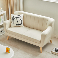 Nouveau Bestseller Viral 2026 : Canapé de Luxe Rembourré Style Nordique Moderne Minimaliste avec Structure en Bois pour Salons, Hôtels et Villas