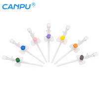 Aiguilles intraveineuses vétérinaires jetables Canpu 22G 24G 20G pour une fixation sécurisée et un accès fluide