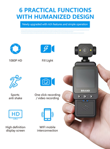 Nouvelle caméra de poche anti-tremblement <span class=keywords><strong>4K</strong></span> HD, rotative à 360 degrés, haute résolution 1080P, WiFi, pour sports de plein air - Product Image 3