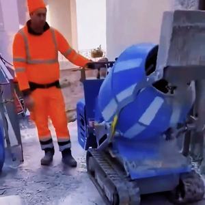 Nouvelle mini-benne portative de 500 L, petite benne à béton diesel auto-chargeante avec chenilles - Product Image 4