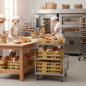 KE 500 <b>Plastic</b> Bread <b>Crate</b> Ultra Thin Stackable Heavy Duty Shallow Storage Anti-Bacterial Recyclable Foldable Food Grade - Product Image 3
