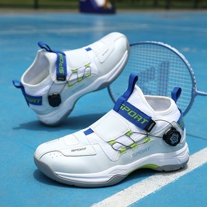 Nuevos zapatos de bádminton profesionales unisex, diseño de hebilla giratoria, antideslizantes, absorbentes de golpes, transpirables, zapatillas deportivas, entrenamiento de tenis - Product Image 4